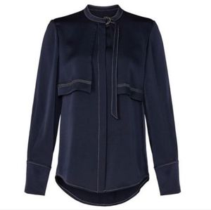 Navy Blue Long sleeve gorgeous Rebecca Taylor Summer look 2023